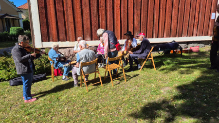 Uppvärmning inför allspelet